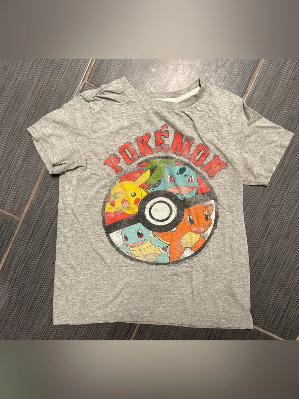 Old Navy VintagePokémon Graphic Tee w/ Pikachu, Squirtle, Bulbasaur & Charmander
